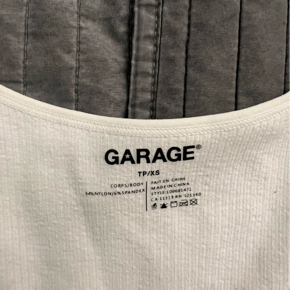 Garage Ivory Ribbed Top - Picture 4 of 4